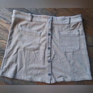 Vintage Y2K Faux Suede Mini Skirt – Ethereal – Size S